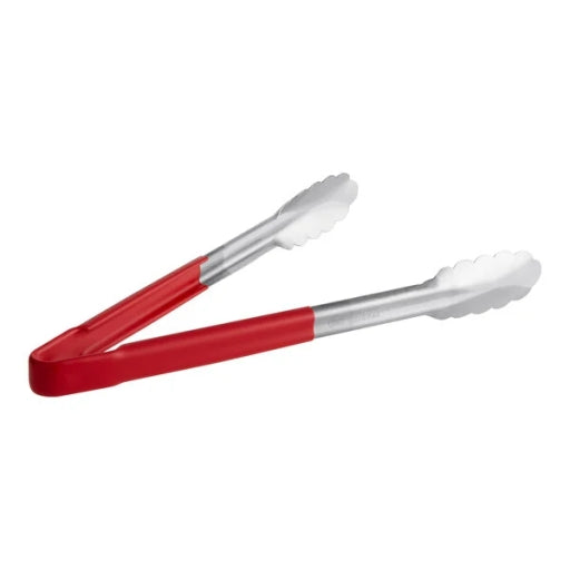 Stainless Steel Kitchen Food Tong with Heat-Resistant Non-Slip Vinyl Coated Handle