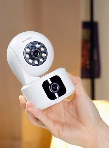 Yesido KM16  Dual Lens Smart Indoor HD Dual Camera With Night Vision | 4 Mega Pixels | Resolation 1920×1080
