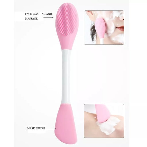 Silicone Mask Brush Double-End Lotion Spatula Beauty Tool Spatulas with Brush