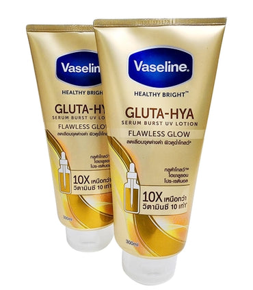 Vaseline Gluta-Hya Serum Burst UV Lotion Flawless Glow 300Ml