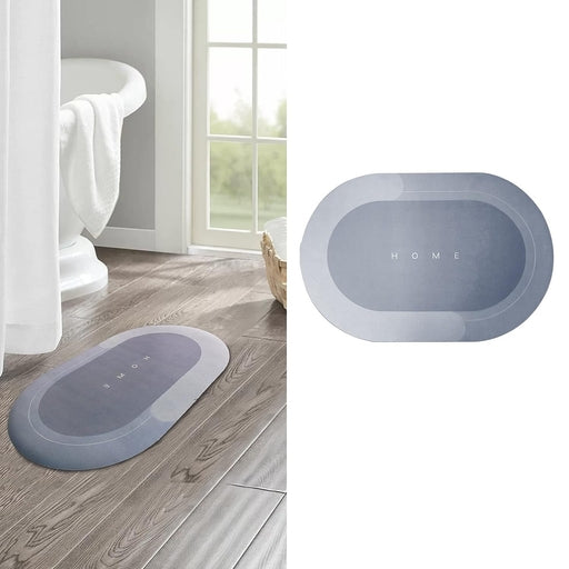 Washable Rubber Mat Round Carpet