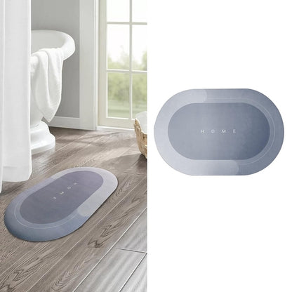 Washable Rubber Mat Round Carpet