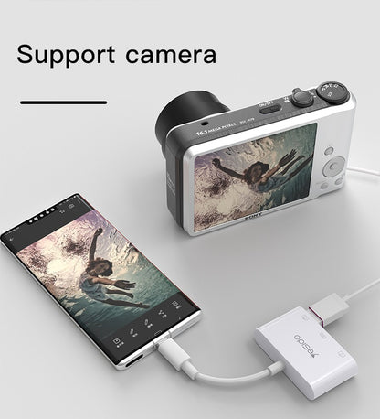 Yesido GS17 3 In 1 Type C Otg Adapter