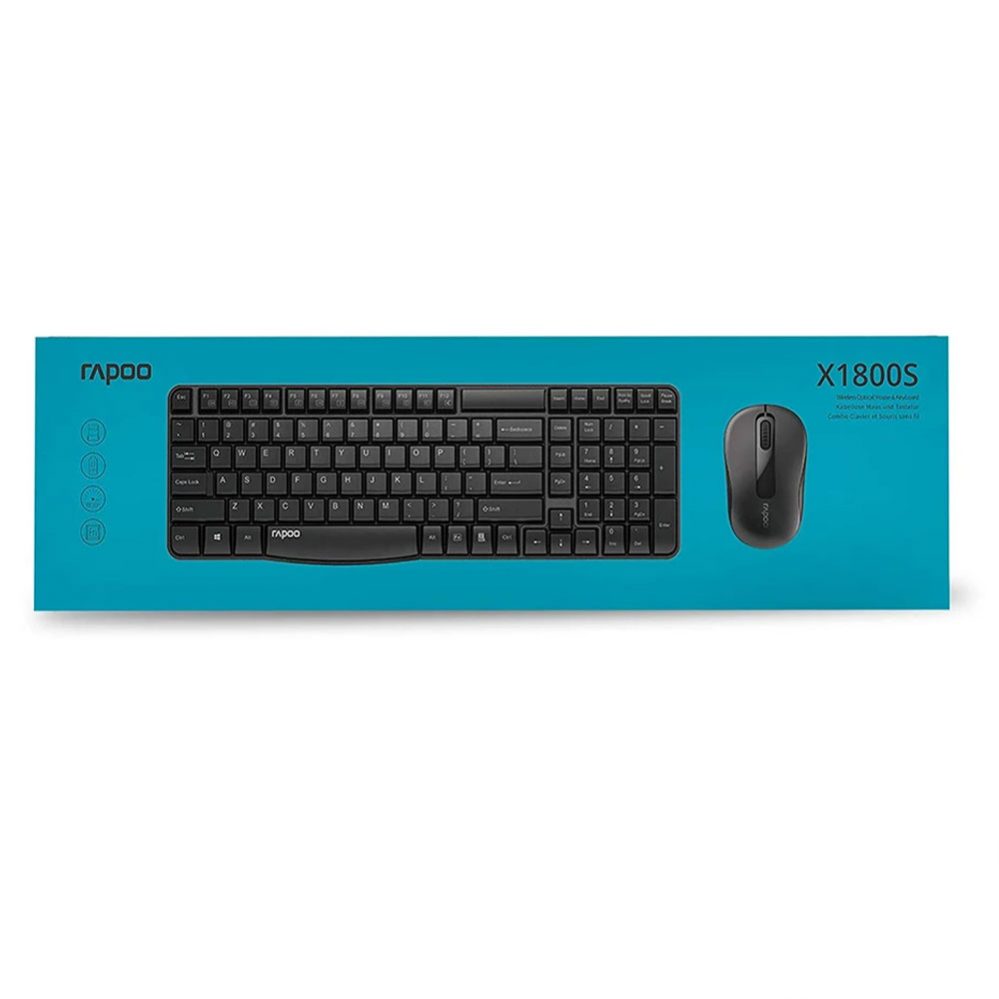 Rapoo X1800S Wireless Optical Keyboard & Mouse