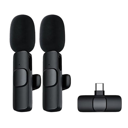 K8 Wireless Bluetooth Microphone Universal Plug N Play Audio Mic Mini Collar for Mobile Phone