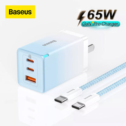 Baseus GaN3 Pro 65W 2C+U Fast Charger CN Type