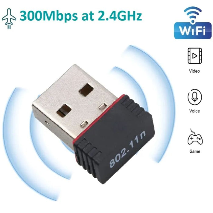 High Speed Mini USB WiFi Wireless Adapter High Speed Network Card 300Mbps 802.11 Ngb for Windows