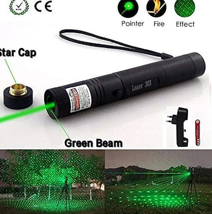 Rechargeable Green Laser Light 303, Rechargeable Green Laser Pointer | Powerful Laser Pen for Party, Disco Light Green Long Range Laser Pointer Pen