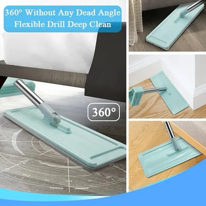 Flat Mop Free Hand Washing Squeeze Mop