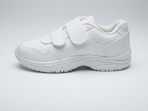 Prosport Double Velcro School Shoes - White