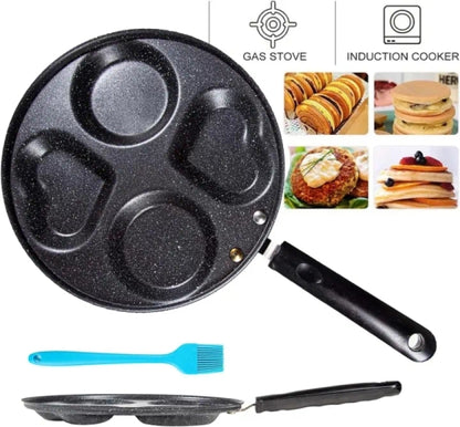 Nonstick Aluminum Egg Frying Pan, 4-Cup, Easy to Clean, Suitable for Omelettes,