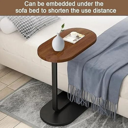 Oval Shaped Table 'C' Shaped Laptop Table, Coffee Table, C Sofa Side Table Modern End Table
