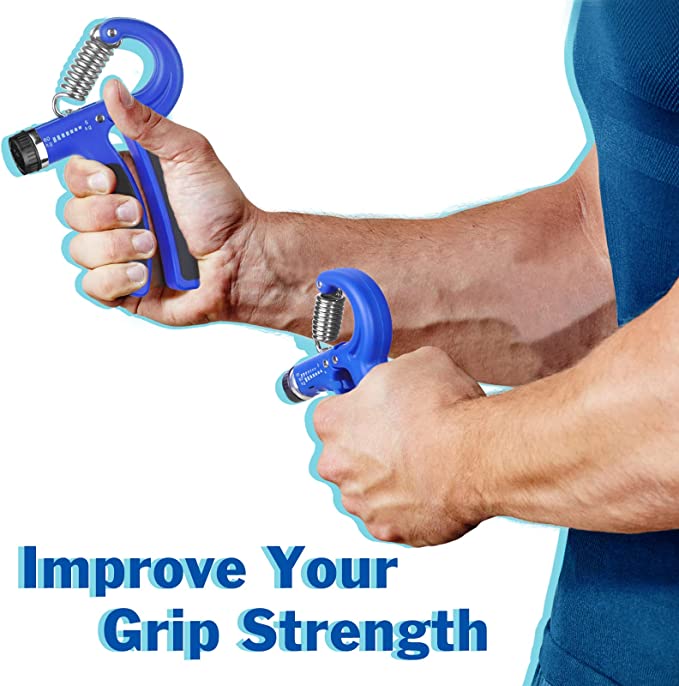 Adjustable Hand Grip Strengthener (5-60Kg) | Forearm & Finger Exerciser for Gym