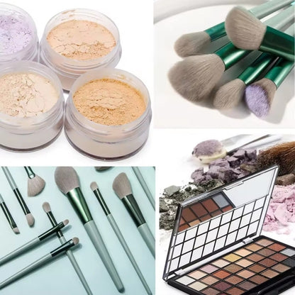 13Pcs Makeup Brush Set with Storage Bag Makeup Sponge Soft Fur Eye Shadow Foundation Blush