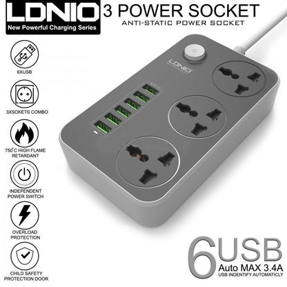 SC3604 6 USB Power Point