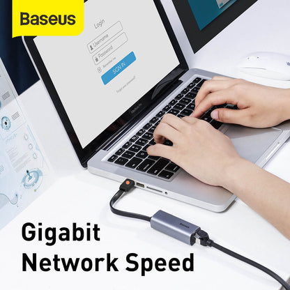 Baseus Steel Cannon Series USB A Gigabit LAN Adapter