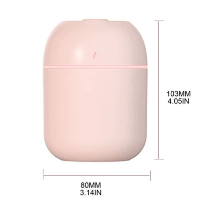 500Ml Mini Portable Colorful LED Night Light Ultrasonic Air Humidifier USB Mist Maker Water Drop H20