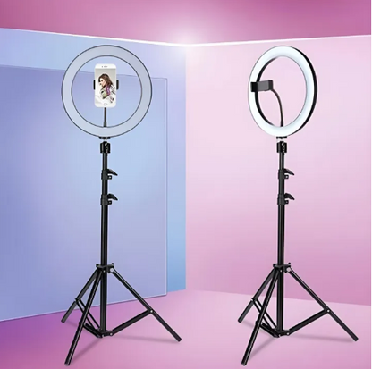 10" Ring Light with Desk Stand & 3 Phone Holders | for TikTok & Photography