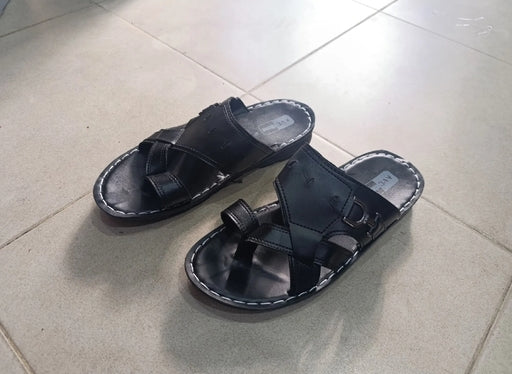 Men Pu Slippers Tan