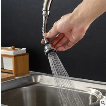 Turbo Flex 360 Flexible Faucet Sprayer | Stainless Steel Sink Nozzle & Aerator Extension