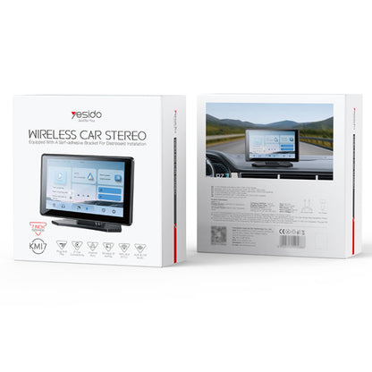 Yesido KM17 BT5.0 Built-in Microphone 7inch 60Hz HD Display Portable Car Audio And Video Navigation CarPlay