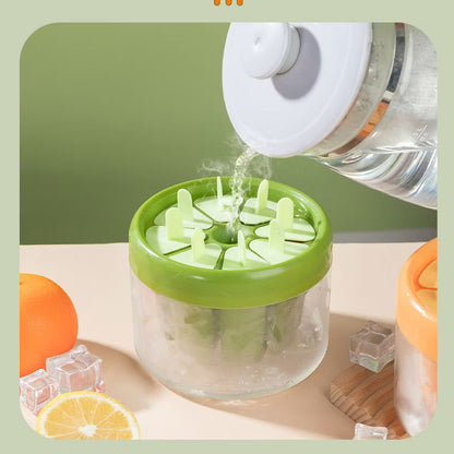 8 Pieces Ice Cream Molds Reusable Popsicle Mold Set Homemade Household Food Grade Plastic Ice Cream Mold Popsicle Ice Lolly Mold Kitchen Ice Pop Molds