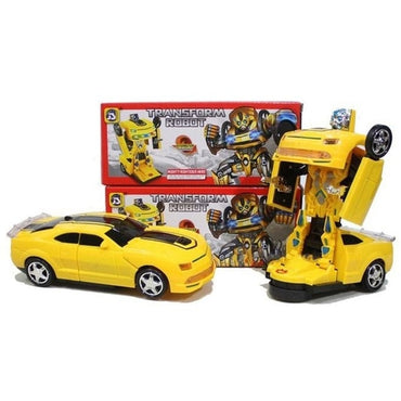 Bump & Go Transformer Robot Car Automatic Robot Car for Kids with Music & Light