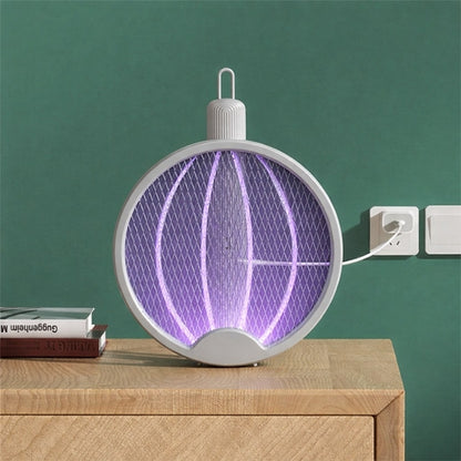 Smart 4-in-1 Electronic Rechargeable Mosquito Swatter Racket with Foldable Handle, Insect Killer Net