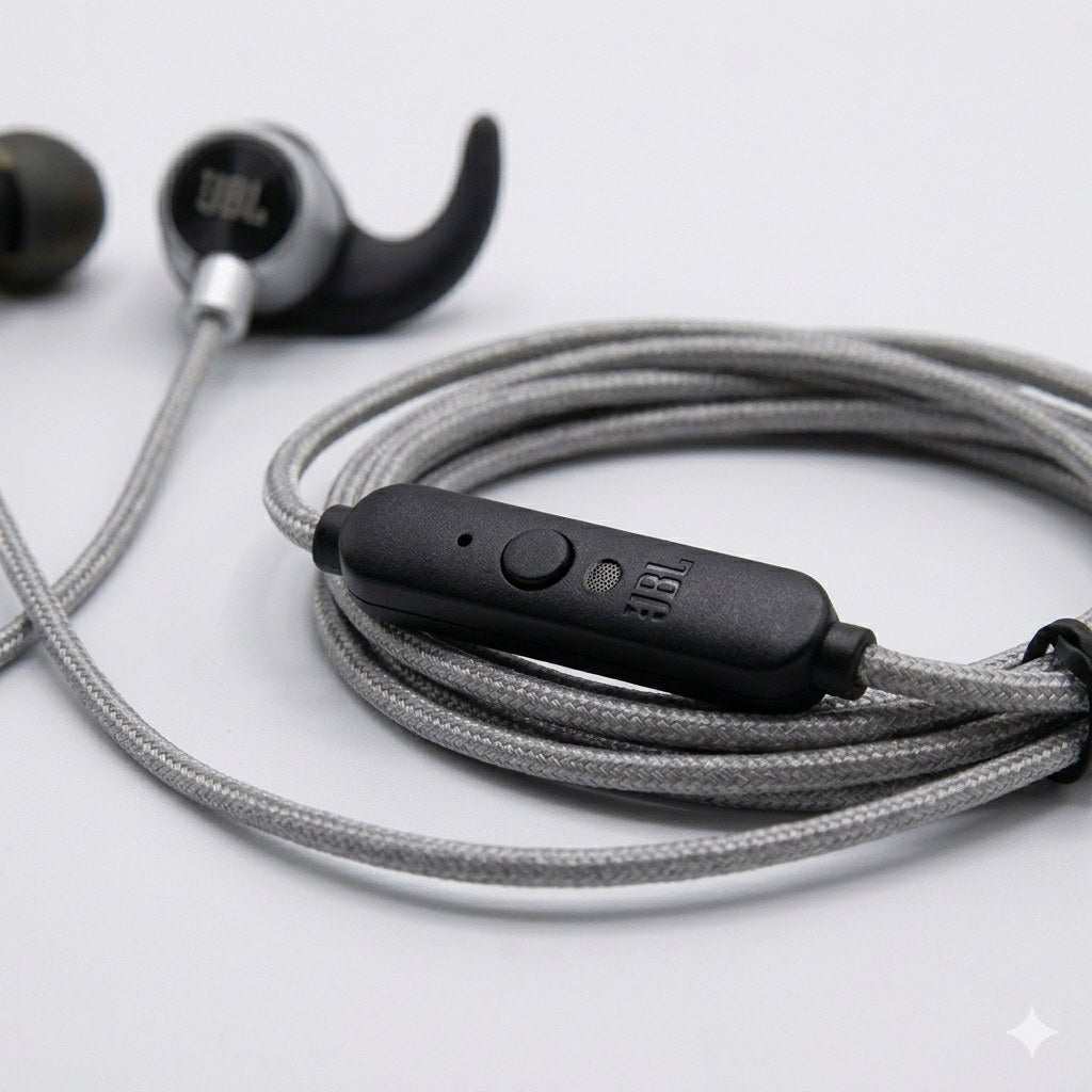 JBL JB-93 3.5Mm Wired Headset: Lightweight in-Ear Earphones with Built-in Mic & Stereo Sound