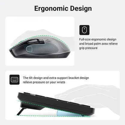 UGREEN Wireless 2.4G Keyboard & Mouse Combo - 35740