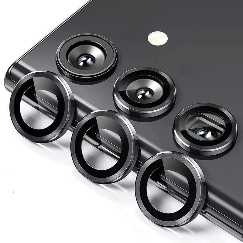 Samsung Galaxy A55 / A35 Camera Ring Lens Protector Protector Back Camera Lens Screen Protector 3D Anti Shock/Anti-Scratch/Clear/Black Camera Tempered Glass
