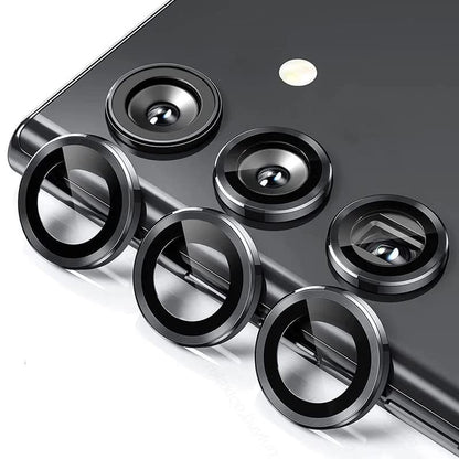 Samsung Galaxy A55 / A35 Camera Ring Lens Protector Protector Back Camera Lens Screen Protector 3D Anti Shock/Anti-Scratch/Clear/Black Camera Tempered Glass