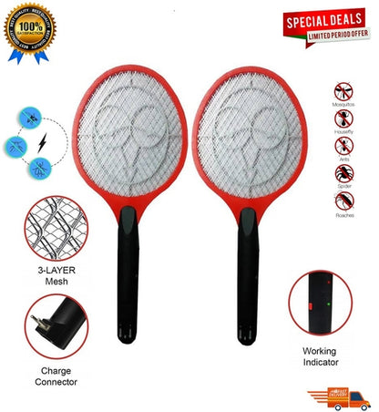 Rechargeable Mosquito Bat Fly Insect Killer Zapper GECKO/YPD Electronic Rechargeable Electric Racket