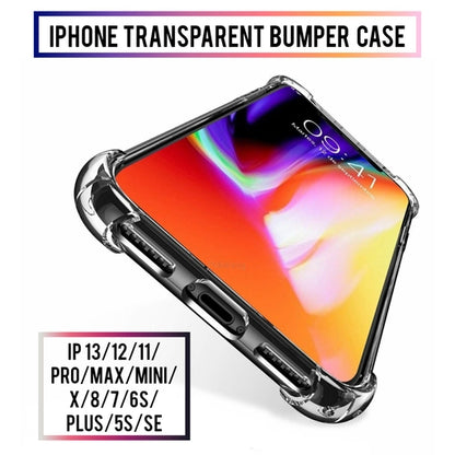 Quality Lifestyle Product - Transparent Reinforced Coners Bumper TPU Straight Border Defense Case