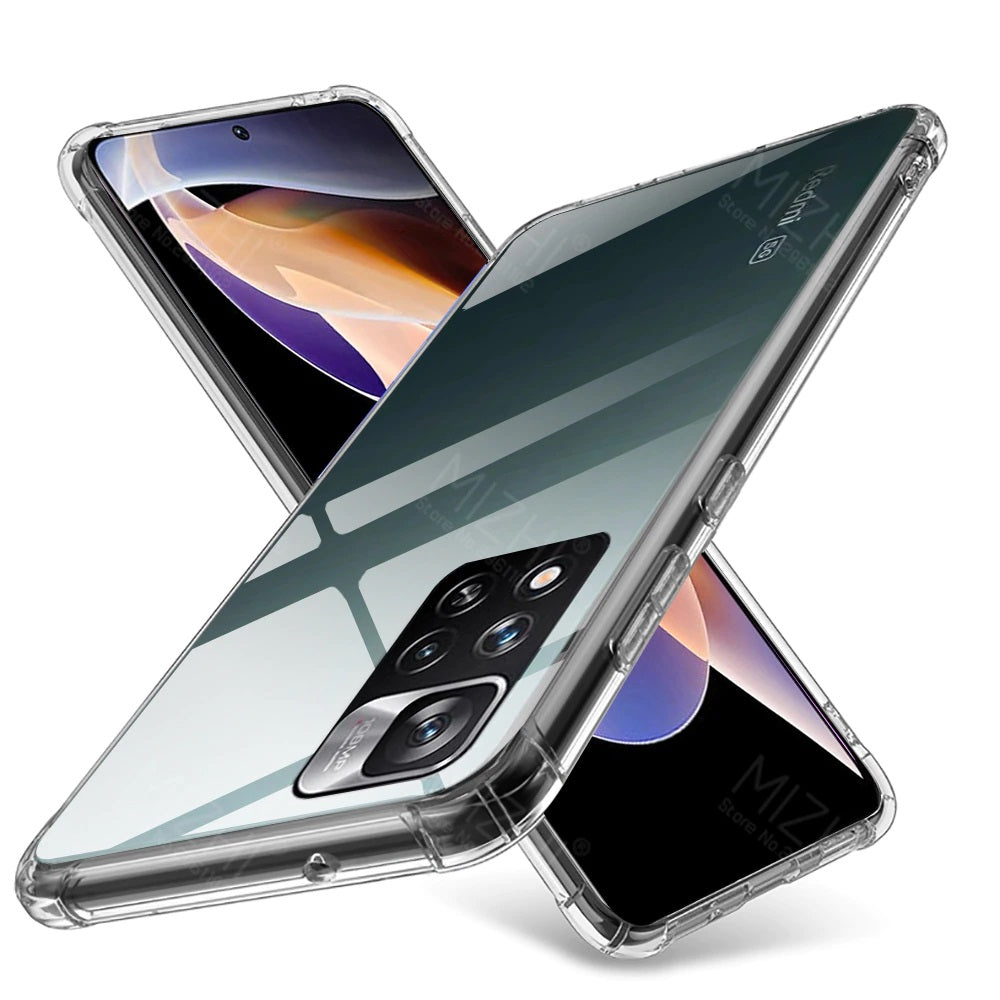 HD Clear Airbag Bumper Protective Case For Redmi Note 11 PRO PLUS 5G
