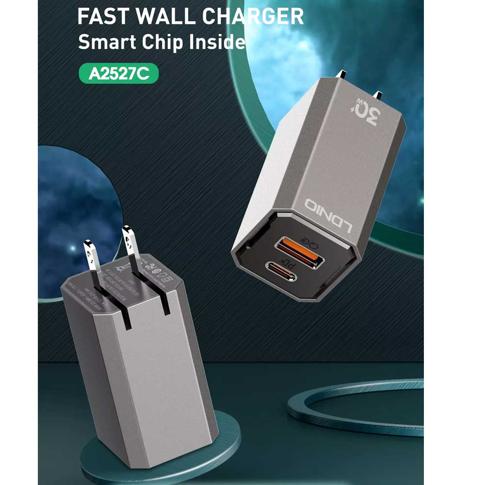 LDNIO A2527C PD QC3.0 Fast Wall Charger 30W