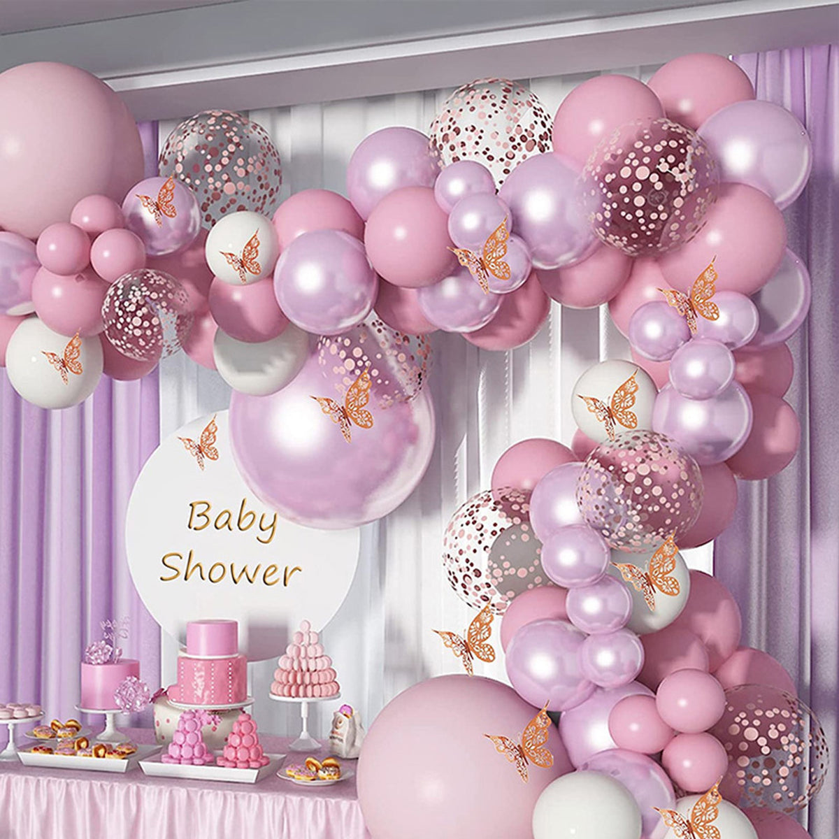 Complete Set 113 Pcs Mega Pack Balloon Arch Garland Kit Multicolor Macaron Balloons Wedding Birthday Party Decoration balloons Garland Birthday celebration party decoration pink balloon theme 113 pcs Full set