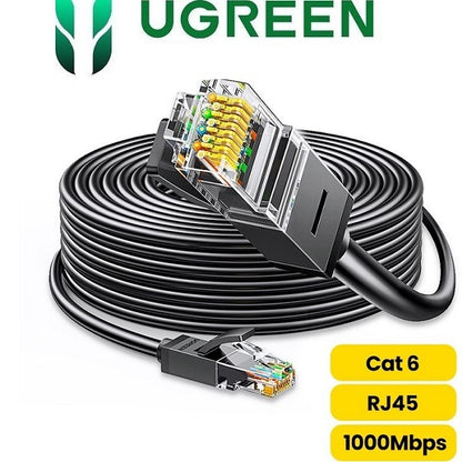 UGREEN Cat 6 U/UTP Lan Cable 10m / 25m / 30m (Black)