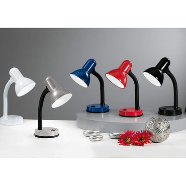 Metal Desk Lamp 360Â° Flexible Neck Reading Lamp for Bedroom & Bedside