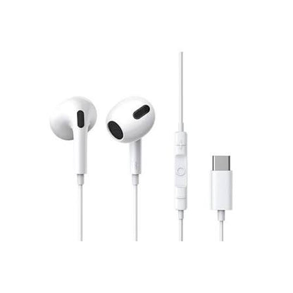 Type C EarPods Wired Earphones with Mic, in-Ear Stereo Super Bass Handsfree Headset for IPhone