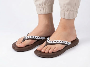 Ladies Flat Waterproof Fashion  Slippers