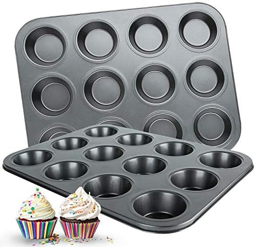 12 Cup Muffin and Cupcake Pan Baking Tray Cake