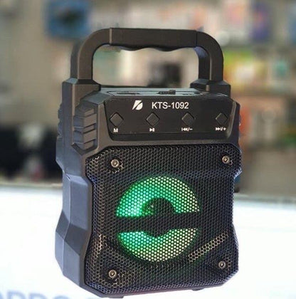 Wireless Portable Bluetooth Speaker with Micro SD, USB Flash & FM Radio Support, Assorted Color Blue