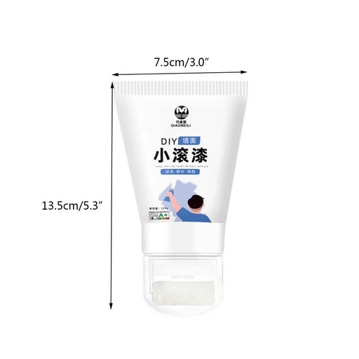 100G Wall Paint Repair Wall Paste with Rollers Brush Set White Latex Paint Patching Wall Paste
