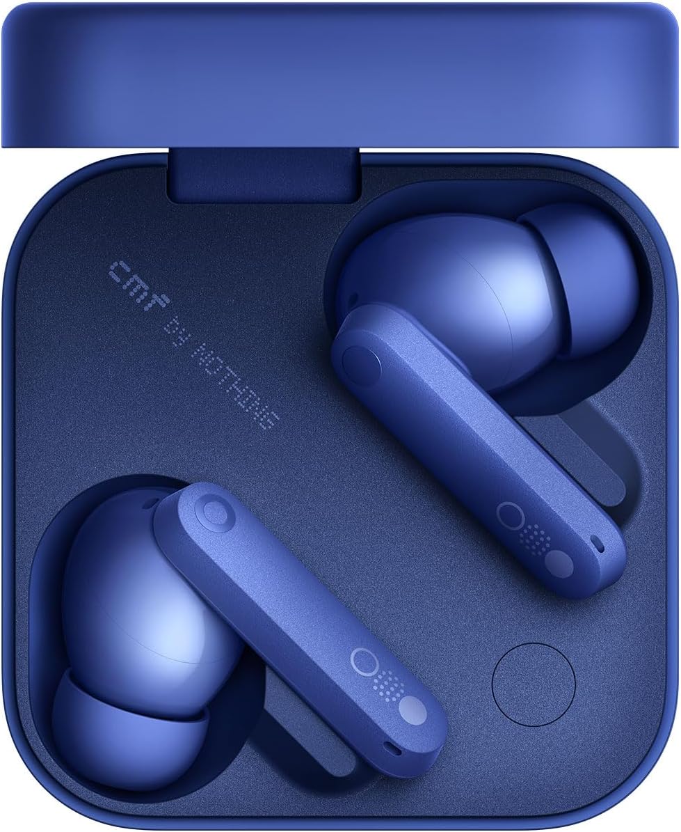 CMF By Nothing Buds Pro 2 Wireless Earbuds with Smart Dial, 50dB Hybrid Noise Cancelling Earbuds Wireless Bluetooth 5.3, 11mm