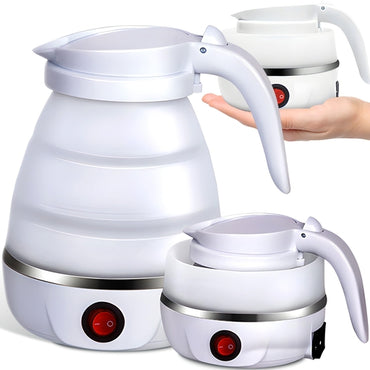 Travel Foldable Electric Kettle, Collapsible Food Grade Silicone Small Kettle
