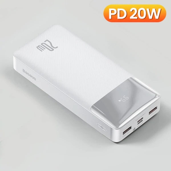 Baseus 20000mah 20W Fast Charging Type-C Output Power Bank with Digital Display