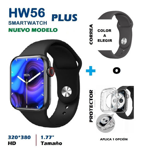 Wireless Charging Make Call Double Button Custom Dial HW56 Plus Smart Watch Series 7 Smartwatch