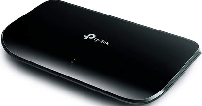 TP-Link 8 Port Gigabit Ethernet Network Switch | Plug and Play | Desktop or Wall-Mount | Plastic Case Ethernet Splitter | Fan
