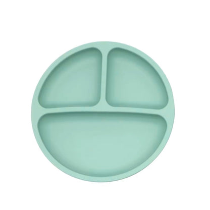 Cute Cartoon Silicone Suction Plate for Youngsters - Non-Slip, Easy Clean Feeding Dish for Training